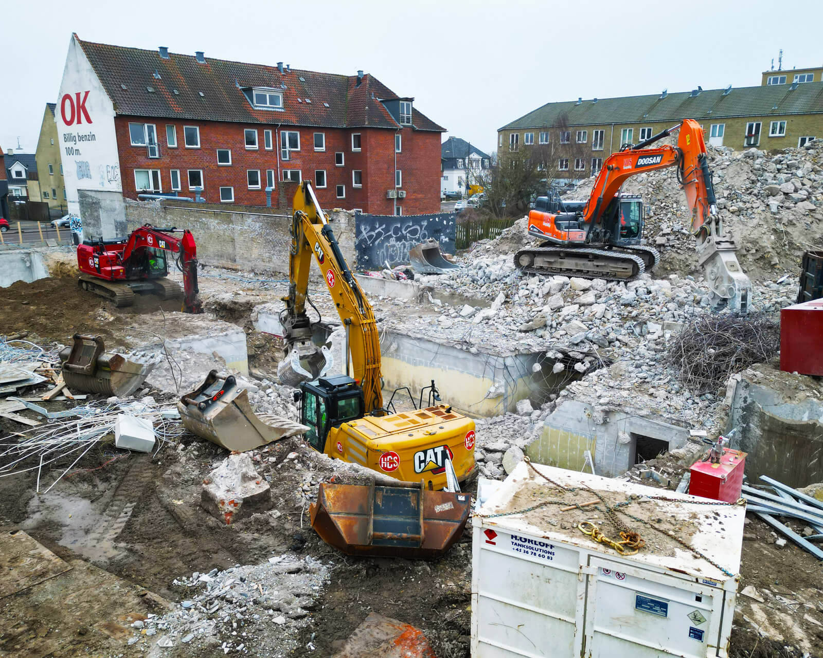nedrivning - husum torv
