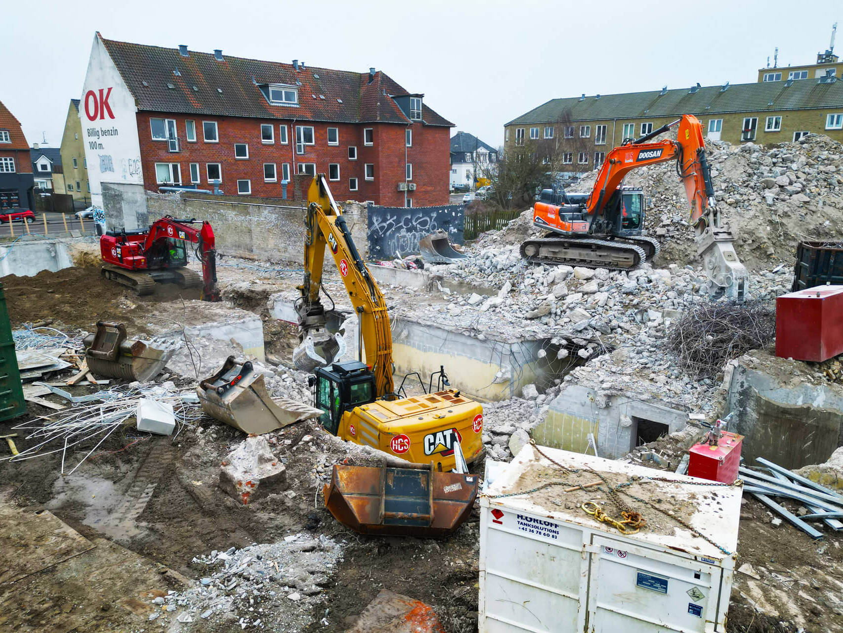 nedrivning - husum torv