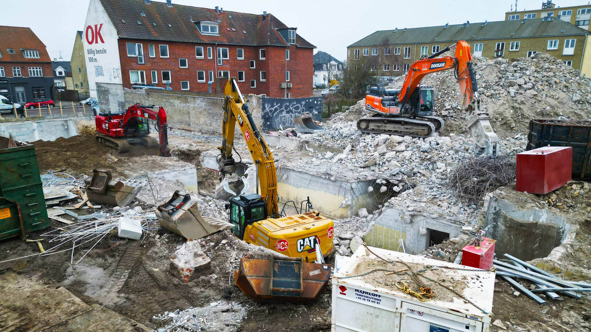 nedrivning - husum torv